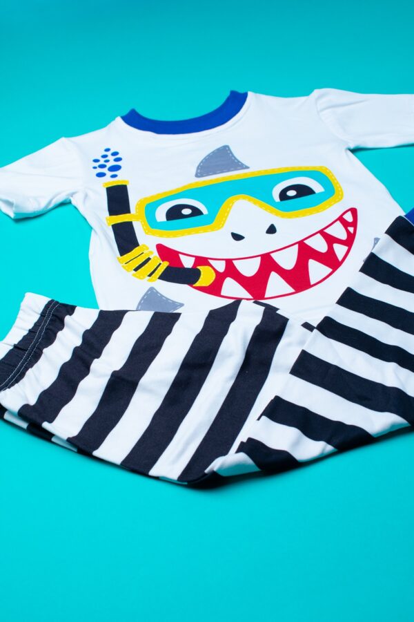 Shark Short Sleeve Pajama Set - Image 3
