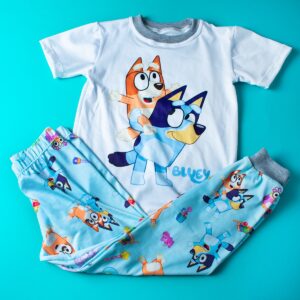 Bluey Design Short Sleeve Pajama Set