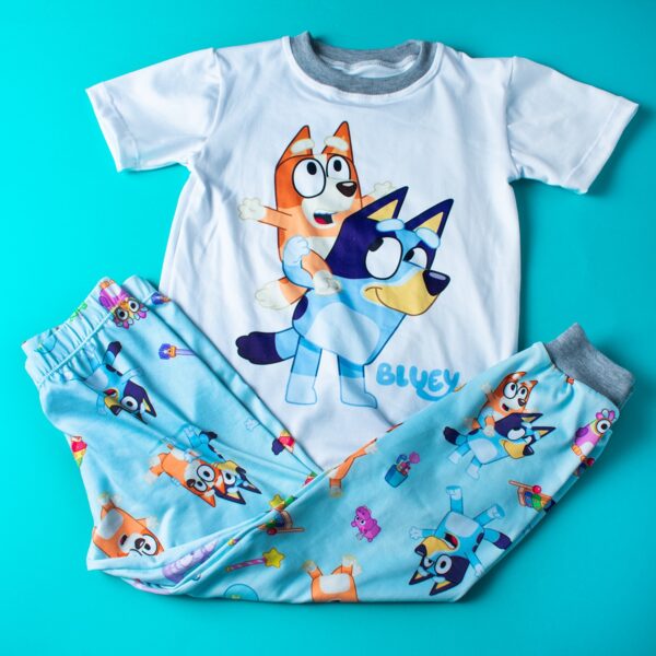 Bluey Design Short Sleeve Pajama Set