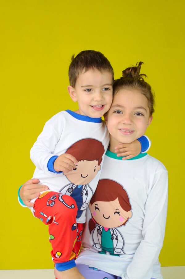 Healthcare Professional Girl Long Sleeve Pajama Set - Image 5