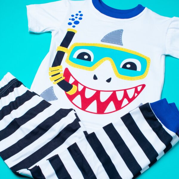 Shark Short Sleeve Pajama Set - Image 2