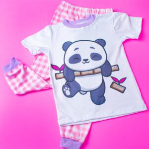 Pandy The Panda Short Sleeve Pajama Set
